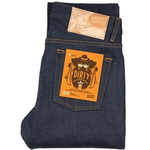 Naked & Famous Denim Elephant 14 Dirty Elephant Selvedge Denim Weird Guy Jeans
